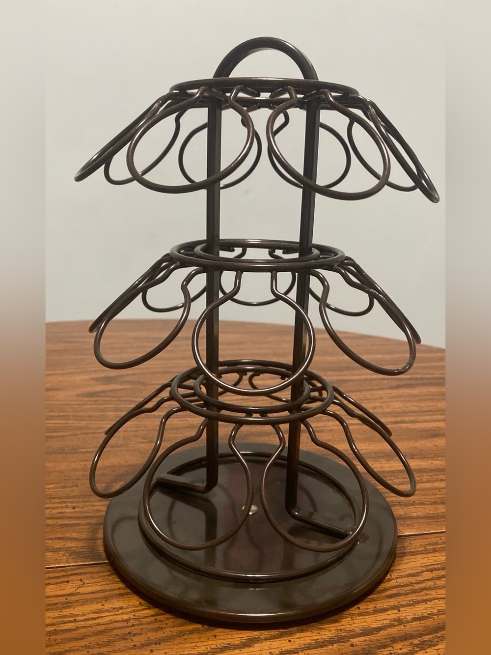 3-Tier Rotating Bronze Coffee Pod Holder / K-Cup Carousel